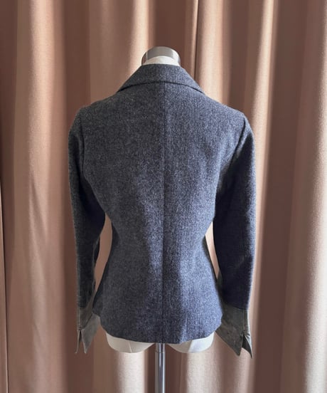 TRUNK HIROKO KOSHINO herringbone jacket-4447-11