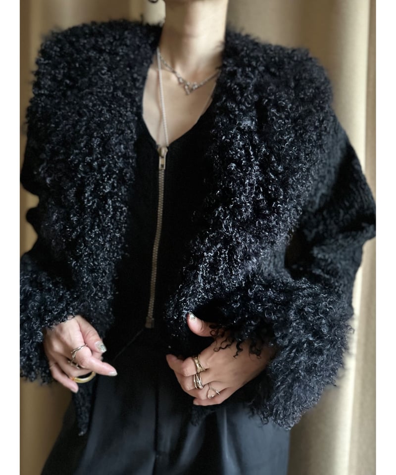 EMBA black mink fur volume jacket-3719-10 | COL...
