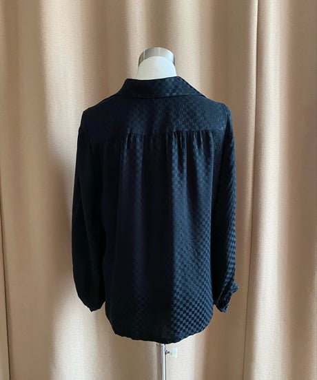 bow tie black rétro shirt-4340-9