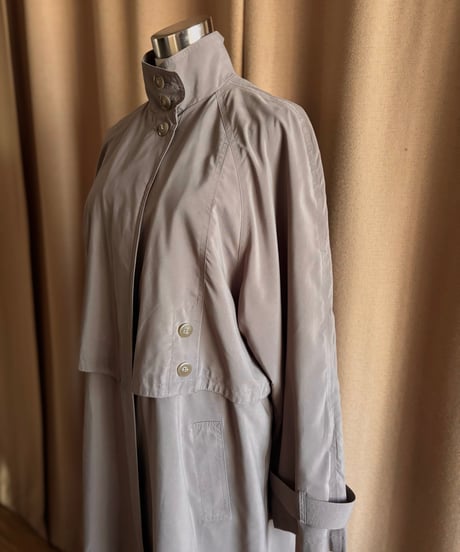 stand collar traditional import long coat-4524-2