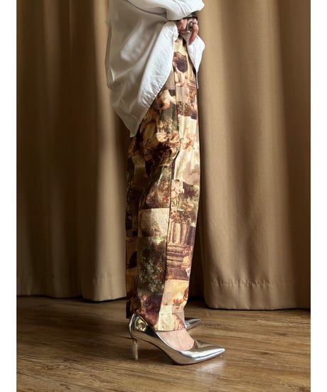 western painting artistic cotton pants-4615-4