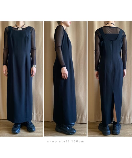 black plain mode set dress-3968-2