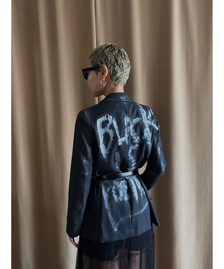 【RE:ART】hand paint remake tailored jacket-4605-3