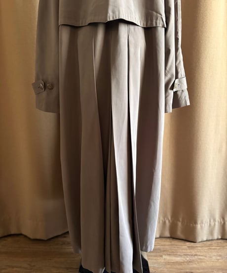 stand collar traditional import long coat-4524-2