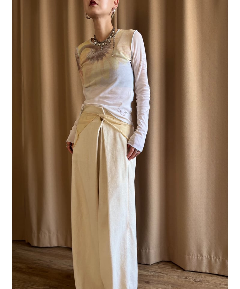 cop.copine コップコピーヌ デザインシアーカットソー archive cop