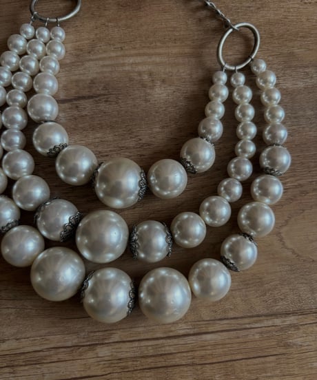 big pearl classic necklace-4601-3