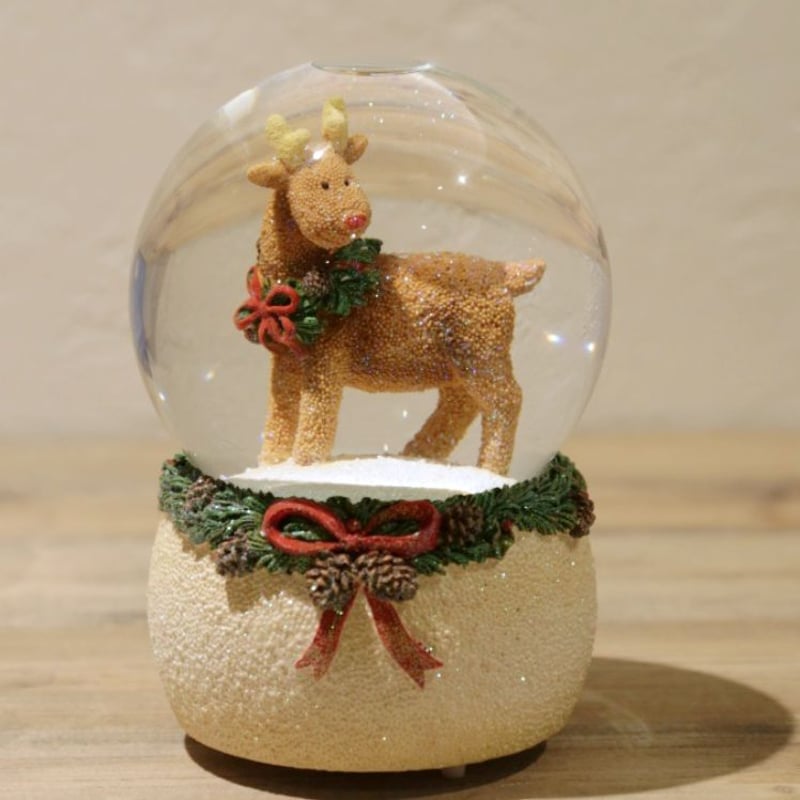 スノードーム││クリスマス気分のトナカイ│131