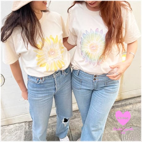 S.O.S×Etsu　LOVE flowerTシャツ