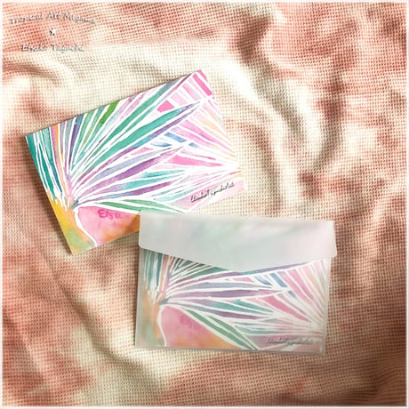 Seven-colored leaves　メッセージカード封筒付