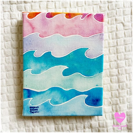 Canvas wall art：10th Anniversary　nami　キャンバスオールアート