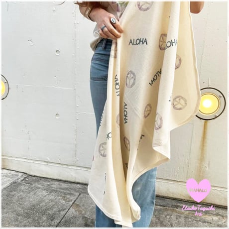 S.O.S×Etsu　PEACE ALOHA　サーマルブランケット