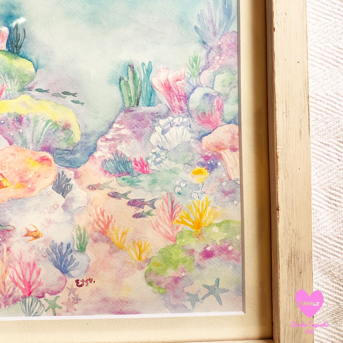 原画：海の中の森 | EtsukoTaguchiArt Gallery