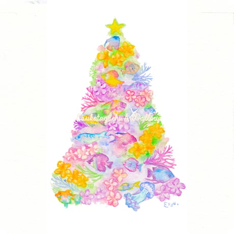 原画：12月お魚Tree