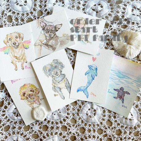 OrderART・17.5×23.5size　大切な家族の絵を描きます♡