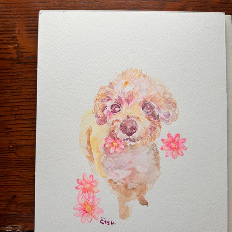 OrderART・17.5×23.5size　大切な家族の絵を描きます♡