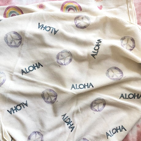 S.O.S×Etsu　PEACE ALOHA　サーマルブランケット