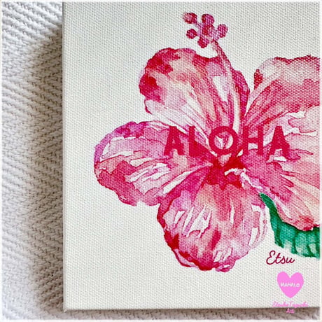 Canvas wall art：HibiscusALOHA　キャンバスウオールアート