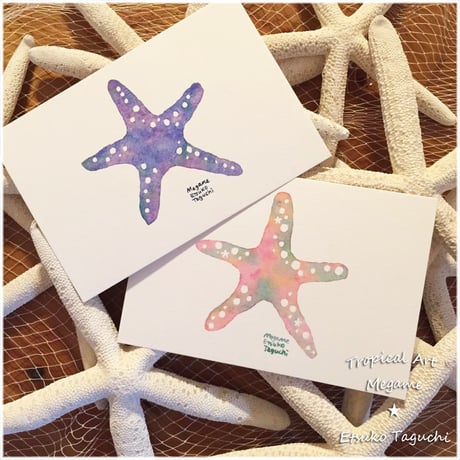 Colorful starfish（ブルー/ピンク）