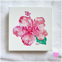 Canvas wall art：HibiscusALOHA　キャンバスウオールアート
