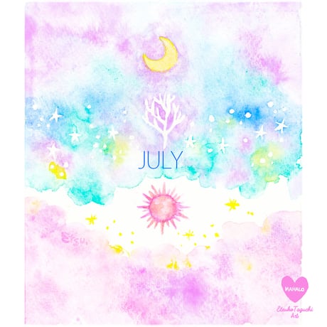 原画：7月 July sky