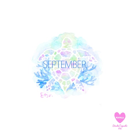 原画：9月Blue Turtle