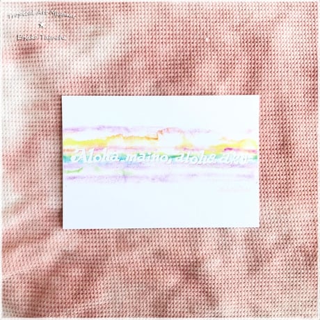 Aloha maino,aloha aku.Rainbowポストカード