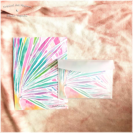 Seven-colored leaves　メッセージカード封筒付