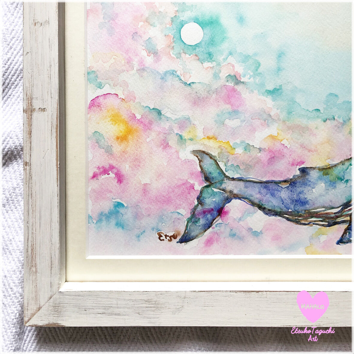 原画:雲と鯨 | EtsukoTaguchiArt Gallery 原画:雲と鯨 | EtsukoTaguchiArt Gallery