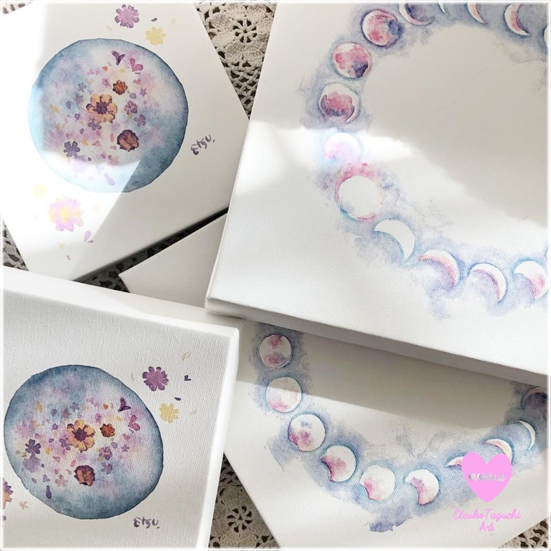 Canvas wall art：月めぐる キャンバスウオールアート