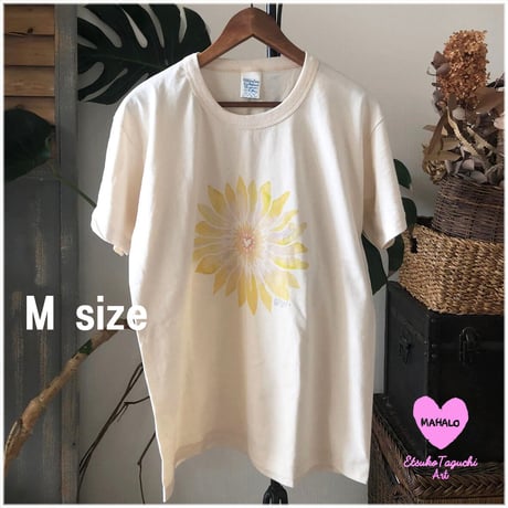 S.O.S×Etsu　LOVE flowerTシャツ