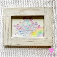 原画：雲と雨と虹