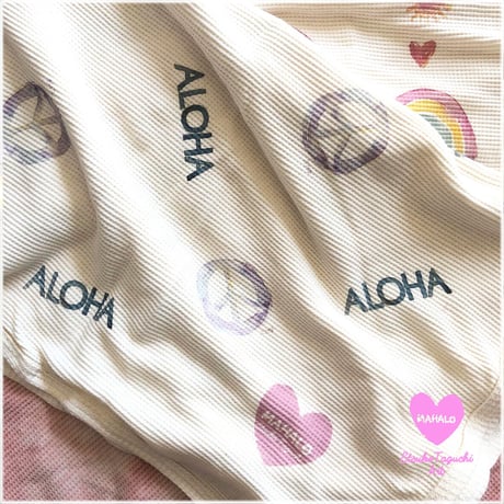 S.O.S×Etsu　PEACE ALOHA　サーマルブランケット
