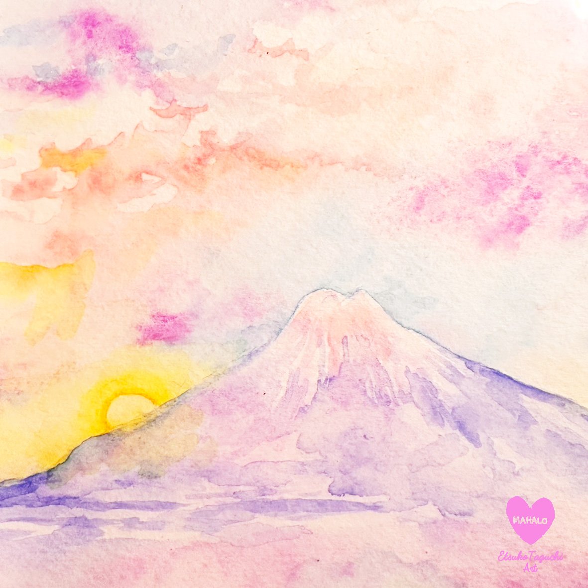 原画：星残る黎明 | EtsukoTaguchiArt Gallery