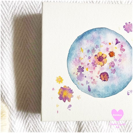 Canvas wall art：花新月キャンバスウオールアート