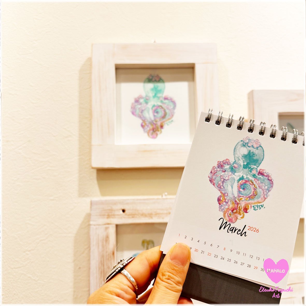 原画：March2026 | EtsukoTaguchiArt Gallery