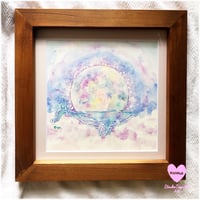 原画：満月と鯨