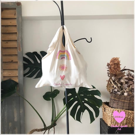 S.O.S×Etsu　rainbow・SUN・heart　OAT BAG
