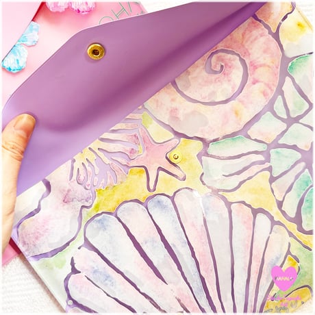 フラットケース/Shell・Hibiscus