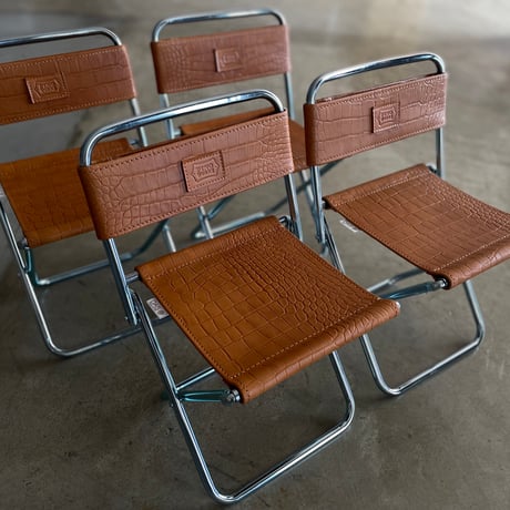 DAIS×PW PICNIC LEATHER CHAIR （型押しクロコ）