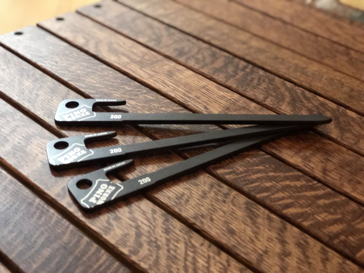 BLACK Design PINOWORKS ピノワークス　low PINOPEG BLACK 200 (1本) | pinoworks