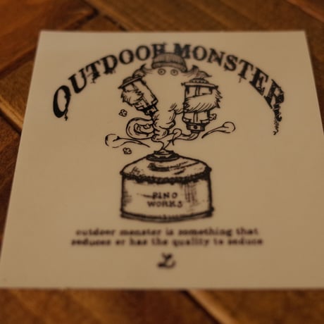 OUTDOOR  MONSTER クリアステッカー