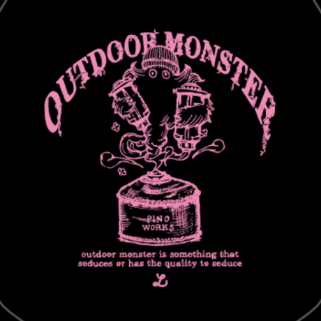 OUTDOORMONSTER×pinoworks DOG-T  (Mサイズ)