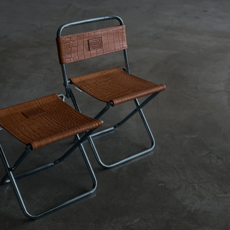 DAIS×PW PICNIC LEATHER CHAIR （型押しクロコ）