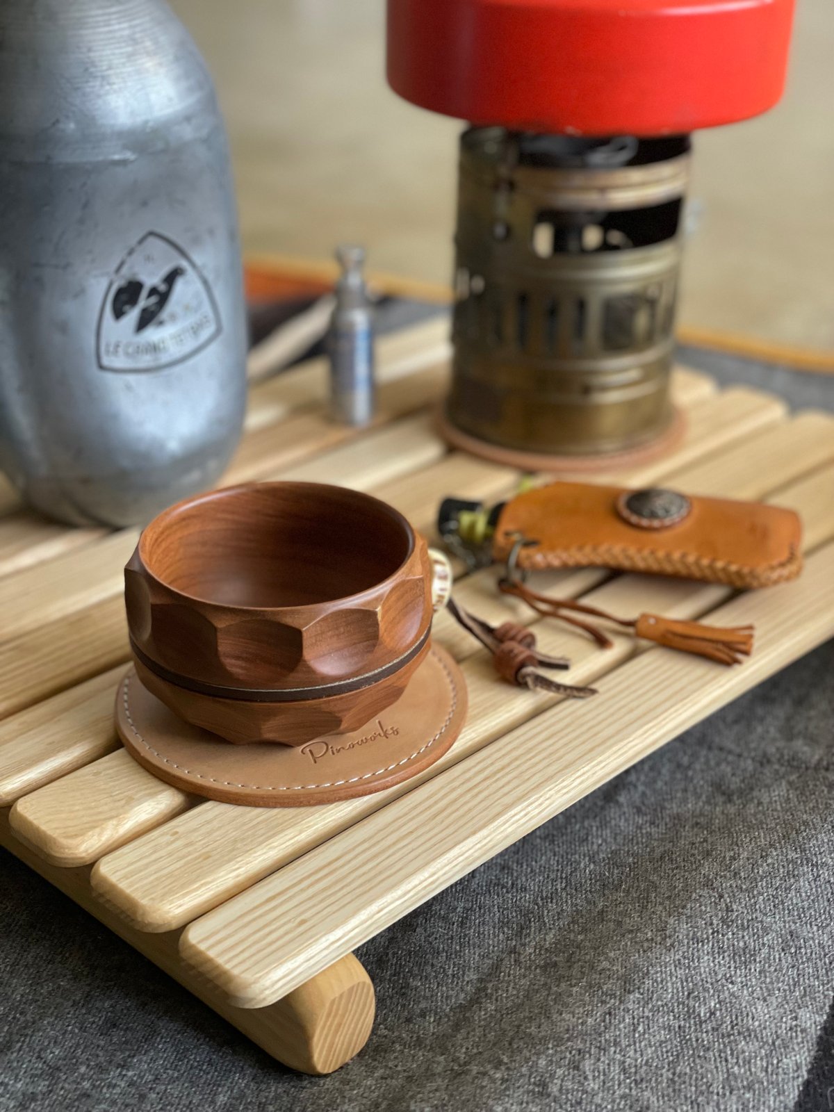 OIL LEATHER COASTER | pinoworks