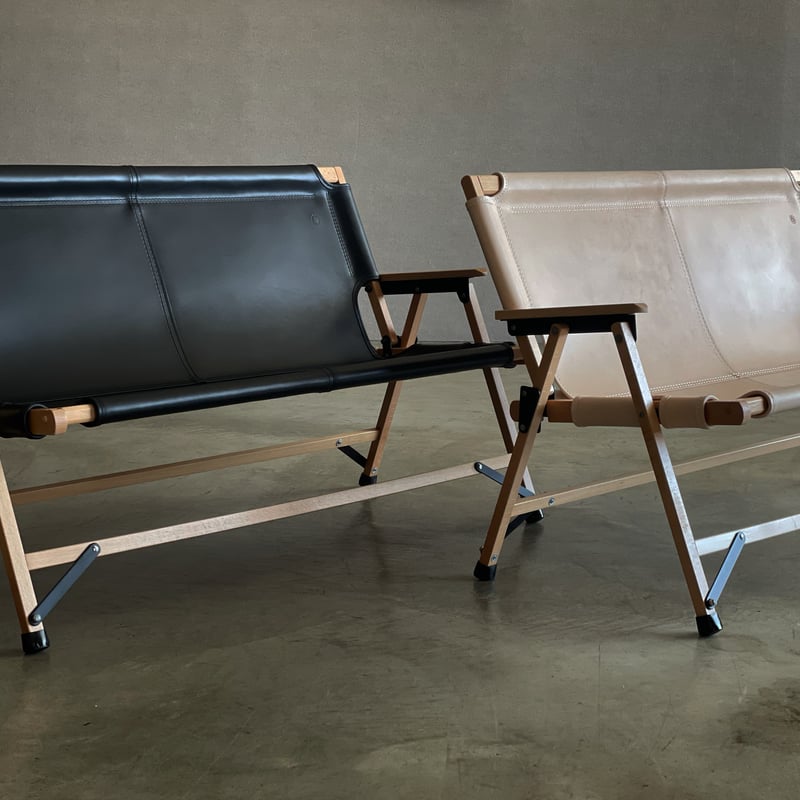 受注生産※PINOWORKS レザーベンチ(FIELDOORフレーム) | pinoworks