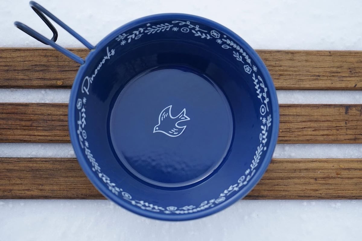 未使用　PINOWORKS Hirune Cup　ネイビー（鳥）　ピノワークス PINOWORKS「Hirune Cup」 | pinoworks