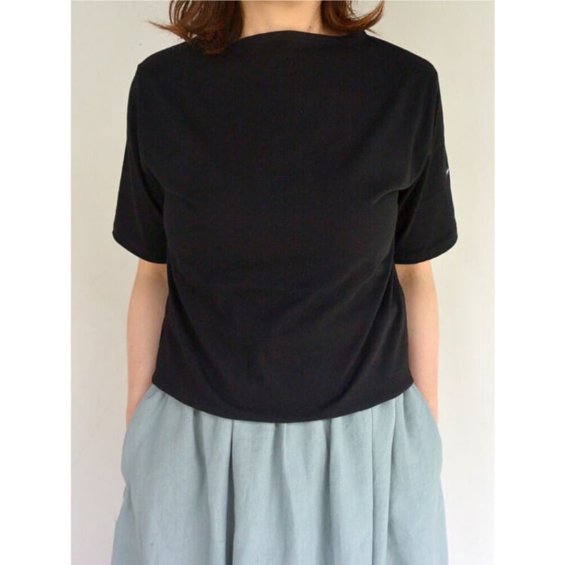 SAINT JAMES(セントジェームス) PIRIAC 半袖Tシャツ NOIR | Litt SAINT JAMES(セントジェームス) PIRIAC 半袖Tシャツ NOIR | Litt