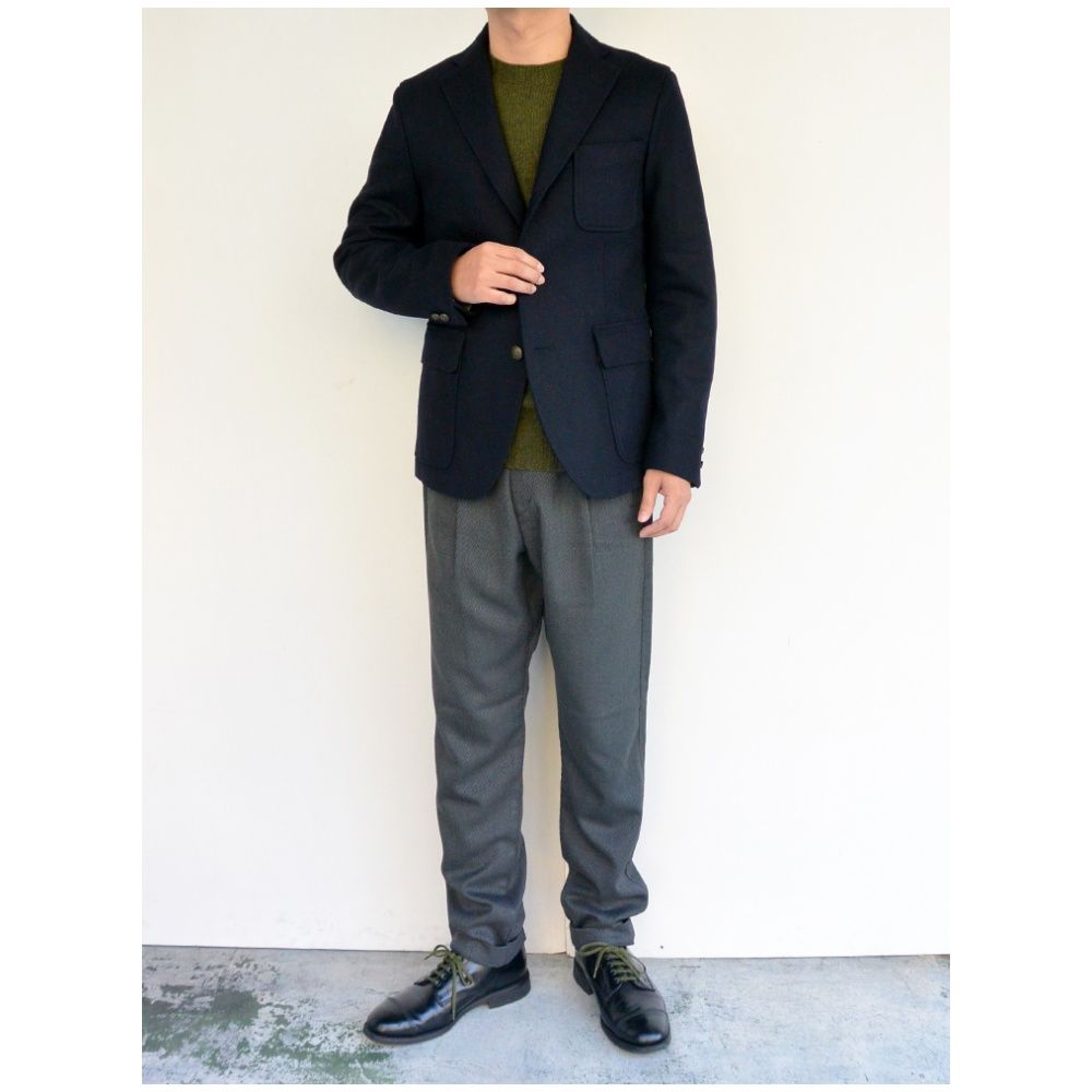 arbre(アルブル)3B Wool JACKET NAVY | Little by Little
