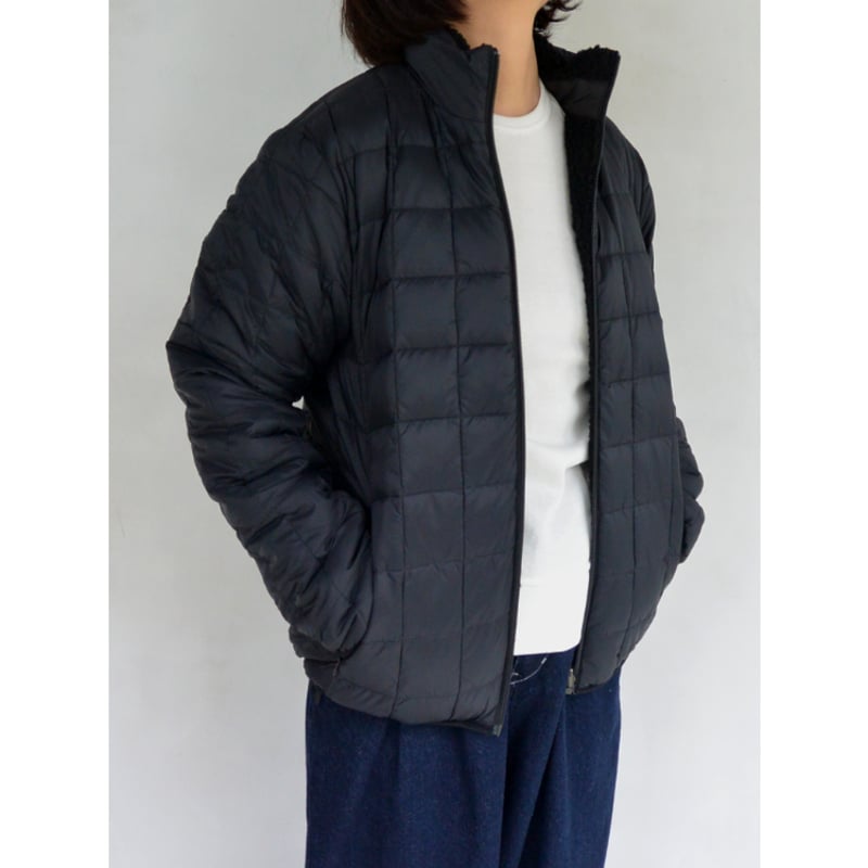 UNISEX】TAION マウンテン リバーシブル ダウン×ボア ジャケット BK