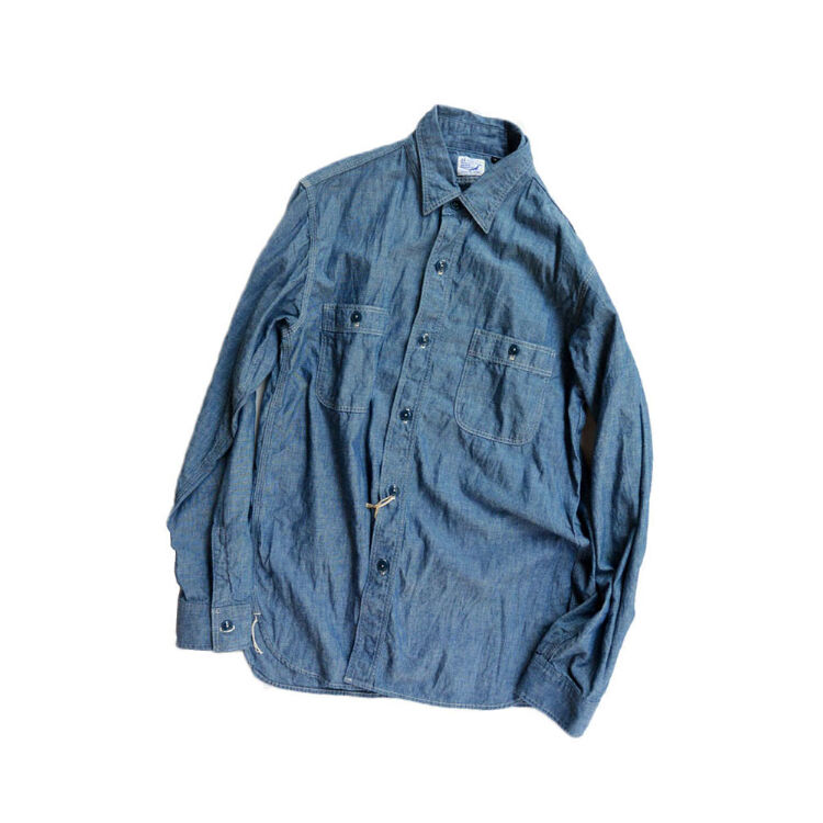 再入荷】orSlow(オアスロウ) Chambray Work Shirts シャンブレー